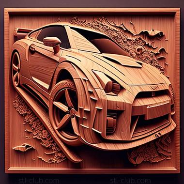3D model Nissan GT R (STL)